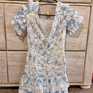 Floral Ruffle Sleeve Dress